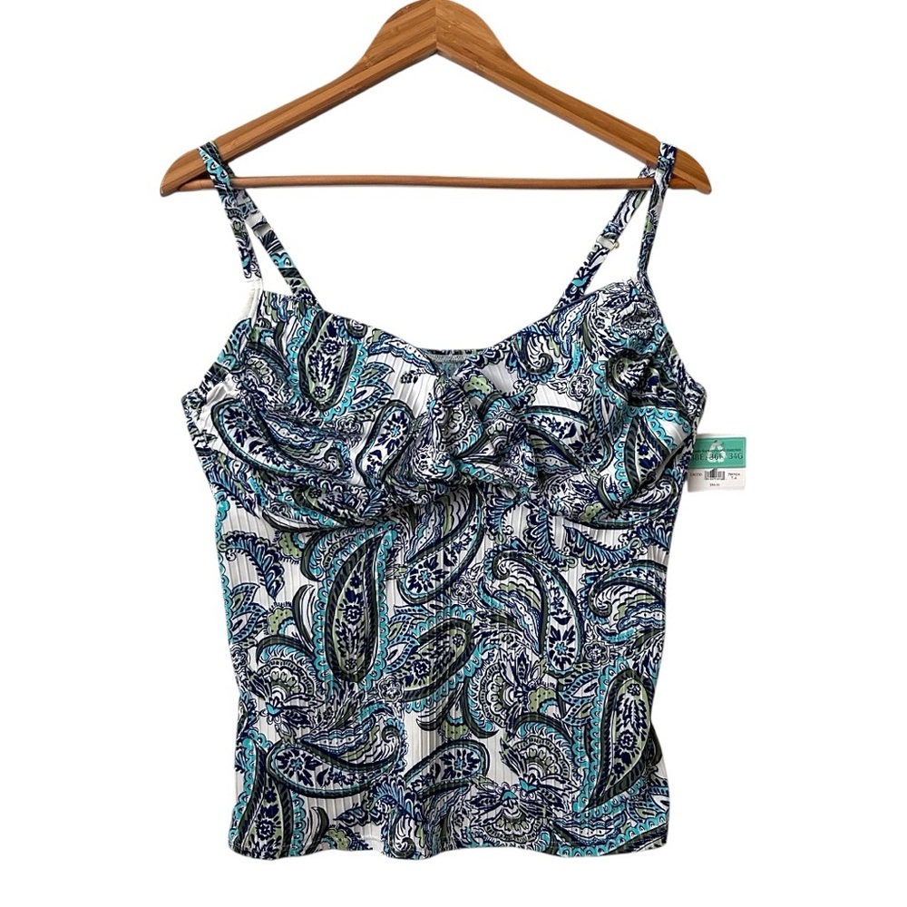Sunsets The Crossroads Cape Cod Tankini Top Size 38E/36F/34G